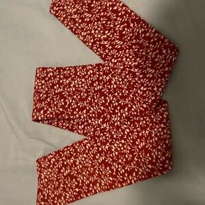 Red and White Floral ribbon